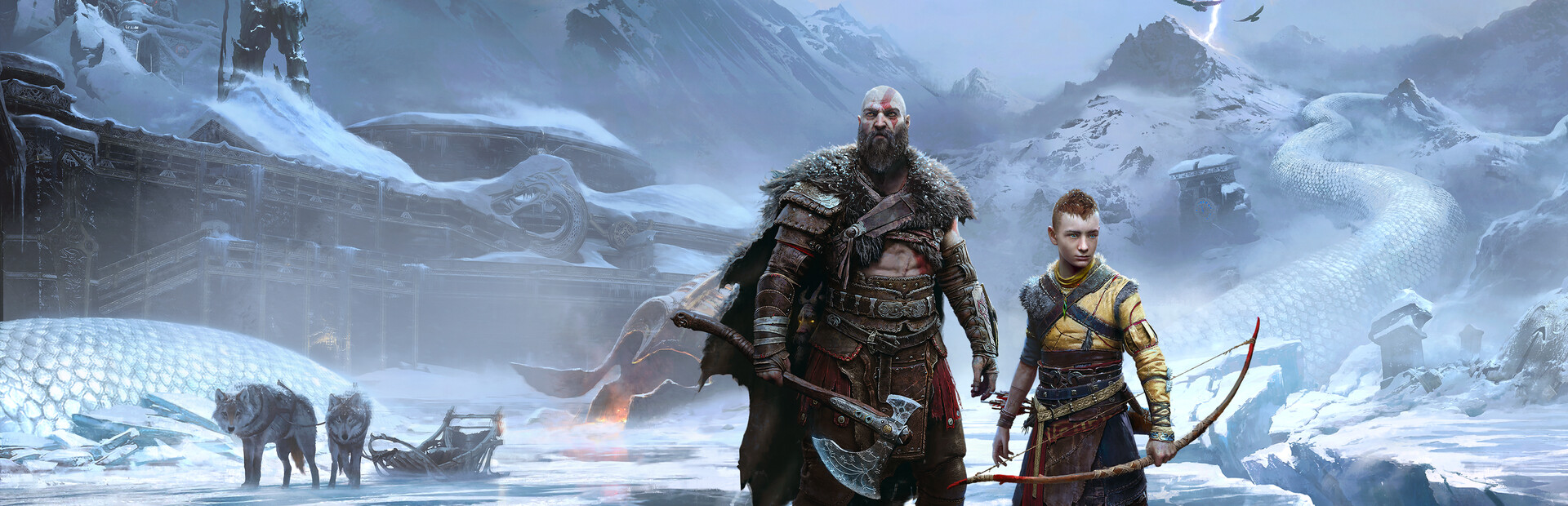 Paisaje nórdico de God of War Ragnarök